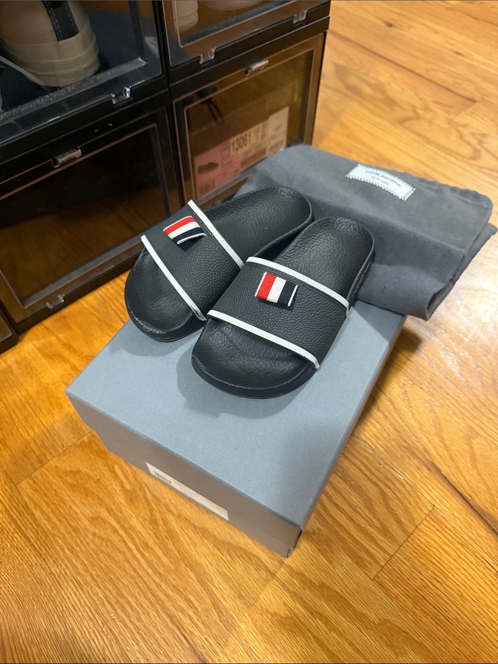 Thom Browne Rubber Slide Kids